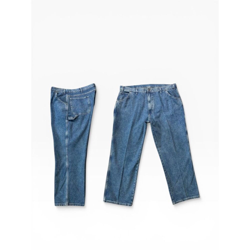 Dickies Carpenter Jeans Men’s Size 44x30 Industrial Retro Medium Wash Denim